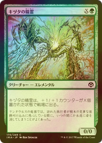 画像1: [FOIL] キヅタの精霊/Ivy Elemental 【日本語版】 [IMA-緑C] (1)