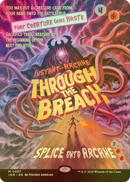 画像1: [FOIL] 裂け目の突破/Through the Breach (ポスター版) 【英語版】 [INR-赤MR] (1)