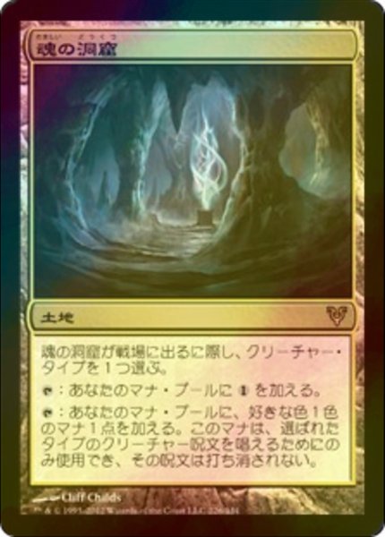 画像1: 魂の洞窟/Cavern of Souls (AVR/土地R/日/foil/EX+) ※詳細要確認 (1)