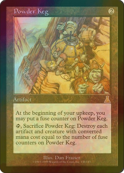 画像1: 火薬樽/Powder Keg (UDS/灰R/英/foil/EX+) ※詳細要確認 (1)