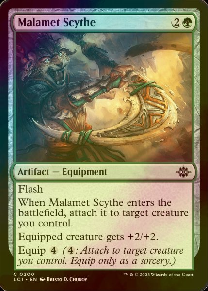 画像1: [FOIL] マラメトの鎌/Malamet Scythe 【英語版】 [LCI-緑C] (1)