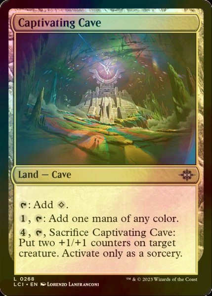 画像1: [FOIL] 魅惑の洞窟/Captivating Cave 【英語版】 [LCI-土地C] (1)