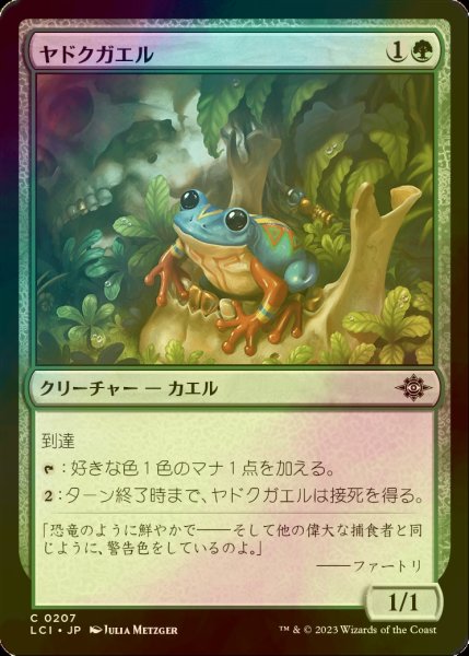 画像1: [FOIL] ヤドクガエル/Poison Dart Frog 【日本語版】 [LCI-緑C] (1)