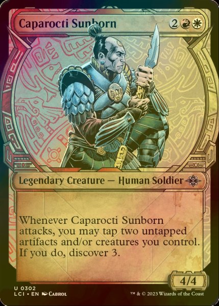 画像1: [FOIL] カパロクティ・サンボーン/Caparocti Sunborn (ショーケース版) 【英語版】 [LCI-金U] (1)