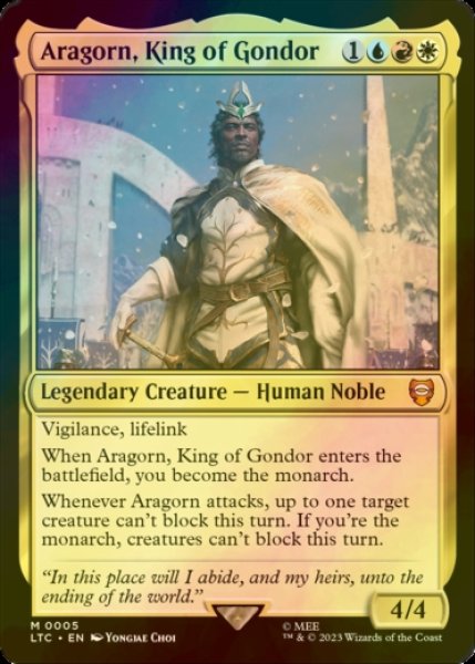 FOIL] ゴンドールの王、アラゴルン/Aragorn, King of Gondor (統率者