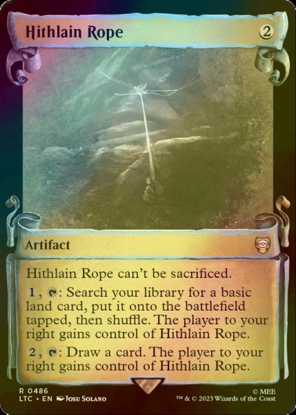 画像1: [FOIL] ヒスラインの綱/Hithlain Rope (ショーケース版) 【英語版】 [LTC-灰R] (1)