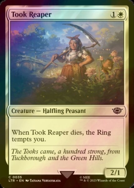 画像1: [FOIL] トゥック家の収穫人/Took Reaper 【英語版】 [LTR-白C] (1)