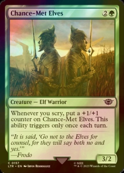 画像1: [FOIL] 偶然出会ったエルフ/Chance-Met Elves 【英語版】 [LTR-緑C] (1)