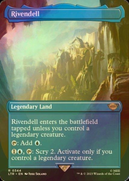 画像1: [FOIL] 裂け谷/Rivendell (全面アート・海外産ブースター版) 【英語版】 [LTR-土地R] (1)