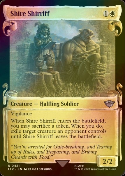 画像1: [FOIL] ホビット庄の庄察/Shire Shirriff (ショーケース版) 【英語版】 [LTR-白U] (1)