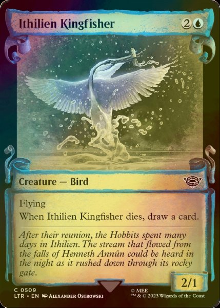 画像1: [FOIL] イシリアンのカワセミ/Ithilien Kingfisher (ショーケース版) 【英語版】 [LTR-青C] (1)