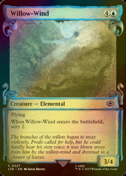 画像1: [FOIL] 柳風/Willow-Wind (ショーケース版) 【英語版】 [LTR-青C] (1)