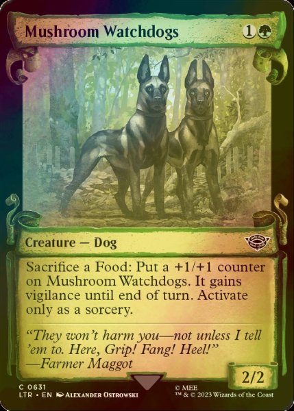 画像1: [FOIL] 茸の番犬/Mushroom Watchdogs (ショーケース版) 【英語版】 [LTR-緑C] (1)