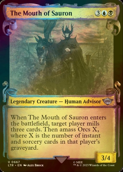 画像1: [FOIL] サウロンの口/The Mouth of Sauron (ショーケース版) 【英語版】 [LTR-金U] (1)