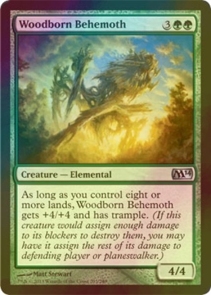 画像1: [FOIL] 森生まれのビヒモス/Woodborn Behemoth 【英語版】 [M14-緑U] (1)