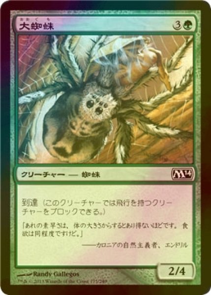 画像1: [FOIL] 大蜘蛛/Giant Spider 【日本語版】 [M14-緑C] (1)