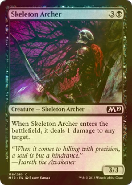 画像1: [FOIL] 骸骨射手/Skeleton Archer 【英語版】 [M19-黒C] (1)