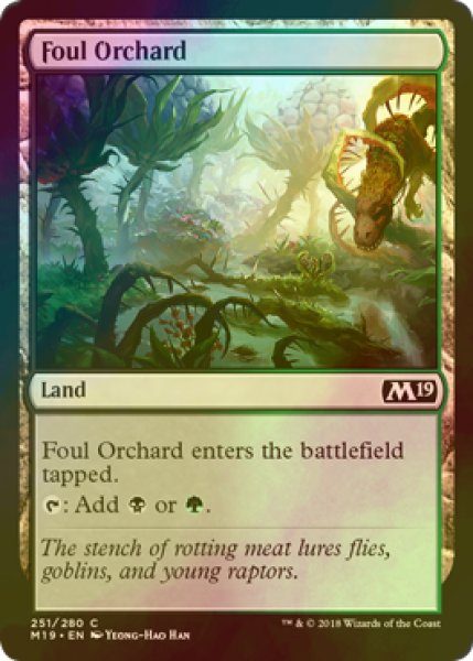 画像1: [FOIL] 穢れた果樹園/Foul Orchard 【英語版】 [M19-土地C] (1)