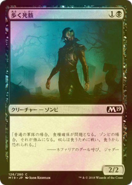 画像1: [FOIL] 歩く死骸/Walking Corpse 【日本語版】 [M19-黒C] (1)