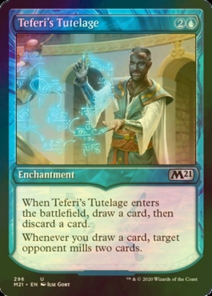 画像1: [FOIL] テフェリーの後見/Teferi's Tutelage (ショーケース版) 【英語版】 [M21-青U] (1)