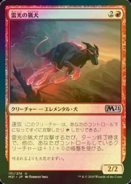 画像1: [FOIL] 雷光の猟犬/Bolt Hound 【日本語版】 [M21-赤U] (1)