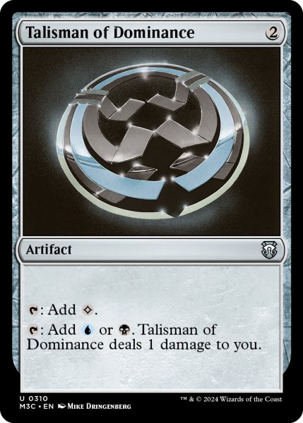 画像1: 威圧のタリスマン/Talisman of Dominance 【英語版】 [M3C-灰U] (1)