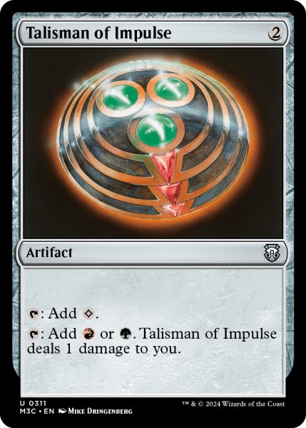 画像1: 衝動のタリスマン/Talisman of Impulse 【英語版】 [M3C-灰U] (1)