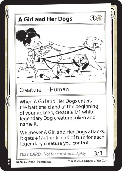 画像1: A Girl and Her Dogs 【英語版】 [MB2-Playtest] (1)