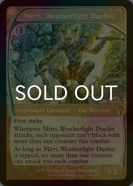 画像1: [FOIL] ウェザーライトの決闘者、ミリー/Mirri, Weatherlight Duelist (未来枠) 【英語版】 [MB2-金MR] (1)