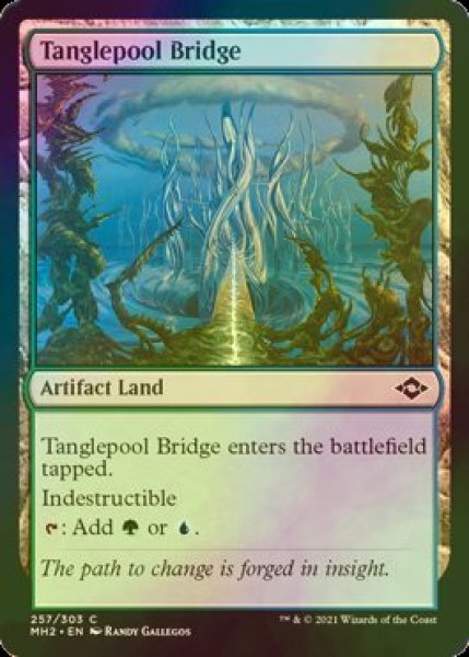 画像1: [FOIL] 糸絡渦の橋/Tanglepool Bridge 【英語版】 [MH2-土地C] (1)