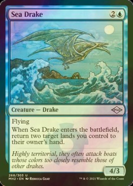 画像1: [FOIL] 海のドレイク/Sea Drake 【英語版】 [MH2-青U] (1)