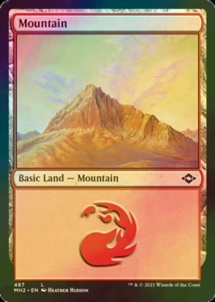 画像1: [FOIL] 山/Mountain No.487 【英語版】 [MH2-土地C] (1)