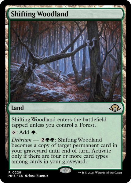 画像1: 変容する森林/Shifting Woodland 【英語版】 [MH3-土地R] (1)