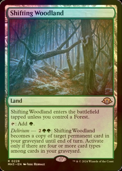 画像1: [FOIL] 変容する森林/Shifting Woodland 【英語版】 [MH3-土地R] (1)