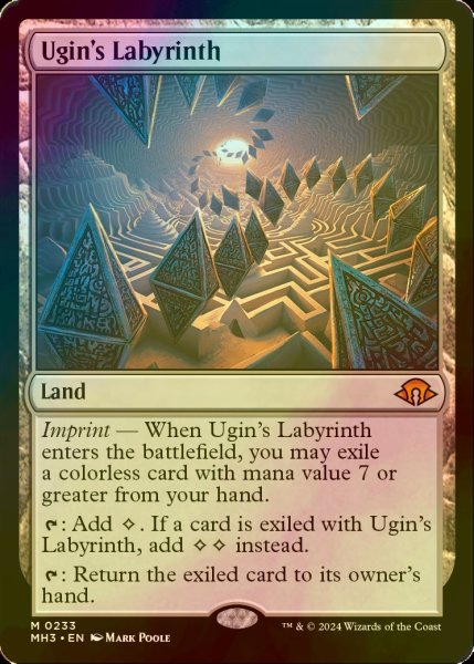 画像1: [FOIL] ウギンの迷宮/Ugin's Labyrinth (海外産ブースター版) 【英語版】 [MH3-土地MR] (1)