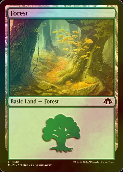 画像1: [FOIL] 森/Forest No.318 【英語版】 [MH3-土地C] (1)