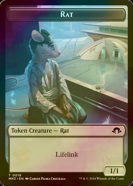 画像1: [FOIL] ネズミ/RAT 【英語版】 [MH3-トークン] (1)