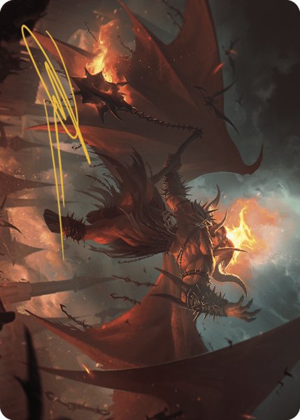 画像1: 混沌の守護者、ラクドス/Rakdos, Patron of Chaos No.022 (箔押し版) 【英語版】 [MKM-アート] (1)