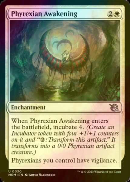 画像1: [FOIL] ファイレクシアの覚醒/Phyrexian Awakening 【英語版】 [MOM-白U] (1)