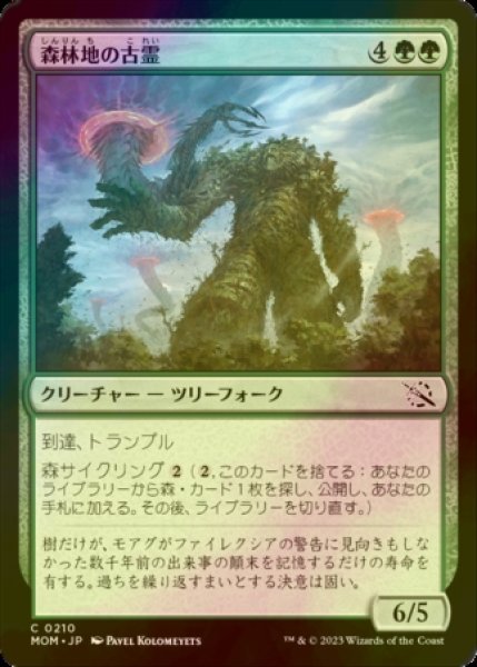 画像1: [FOIL] 森林地の古霊/Timberland Ancient 【日本語版】 [MOM-緑C] (1)