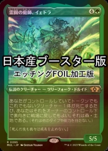 画像1: [FOIL] 霊園の庭師、イェドラ/Yedora, Grave Gardener ● (エッチング仕様・日本産ブースター版) 【日本語版】 [MUL-緑R] (1)