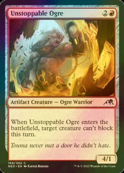 画像1: [FOIL] 止められぬ大峨/Unstoppable Ogre 【英語版】 [NEO-赤C] (1)