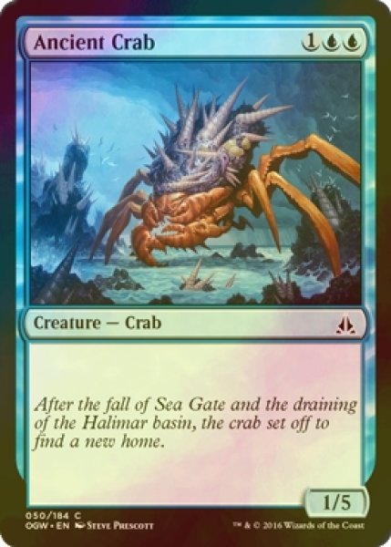 画像1: [FOIL] 古代ガニ/Ancient Crab 【英語版】 [OGW-青C] (1)