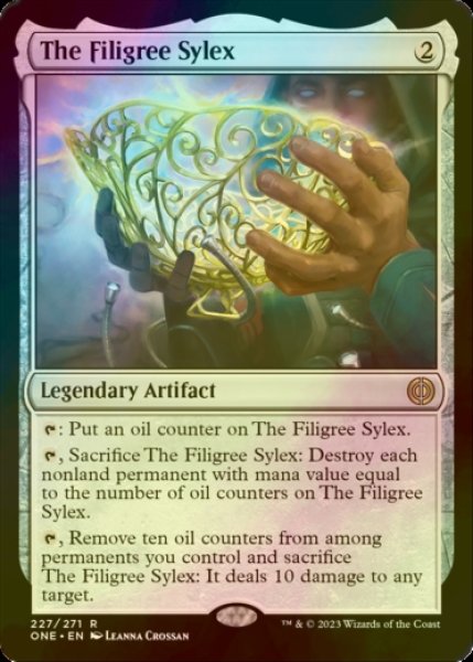 画像1: [FOIL] 金線の酒杯/The Filigree Sylex 【英語版】 [ONE-灰R] (1)