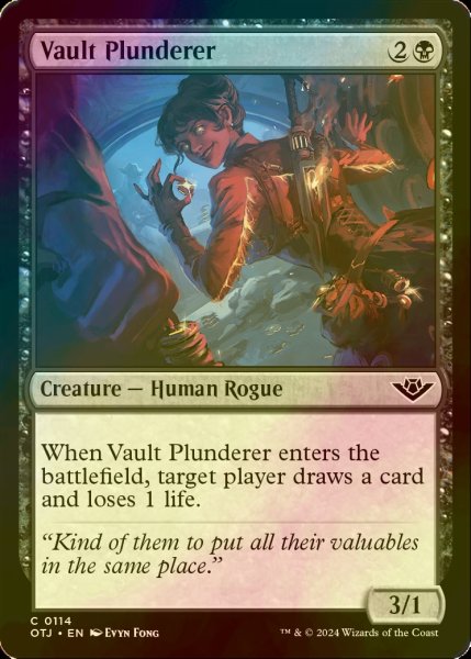 画像1: [FOIL] 金庫の略取者/Vault Plunderer 【英語版】 [OTJ-黒C] (1)