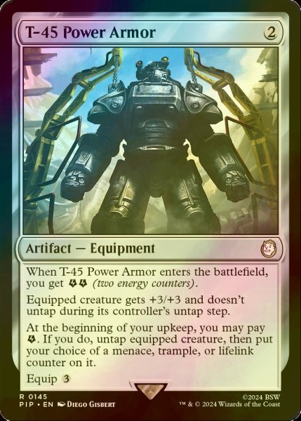 画像1: [FOIL] T-45パワーアーマー/T-45 Power Armor No.145 【英語版】 [PIP-灰R] (1)