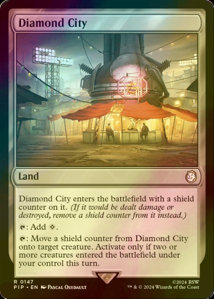 画像1: [FOIL] ダイアモンドシティ/Diamond City No.147 【英語版】 [PIP-土地R] (1)