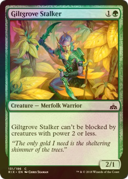 画像1: [FOIL] 金林の追跡者/Giltgrove Stalker 【英語版】 [RIX-緑C] (1)