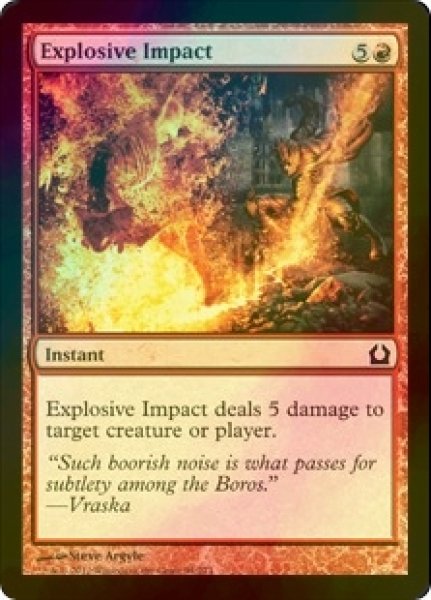 画像1: [FOIL] 爆発の衝撃/Explosive Impact 【英語版】 [RTR-赤C] (1)