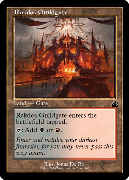 画像1: ラクドスのギルド門/Rakdos Guildgate (旧枠) 【英語版】 [RVR-土地C] (1)